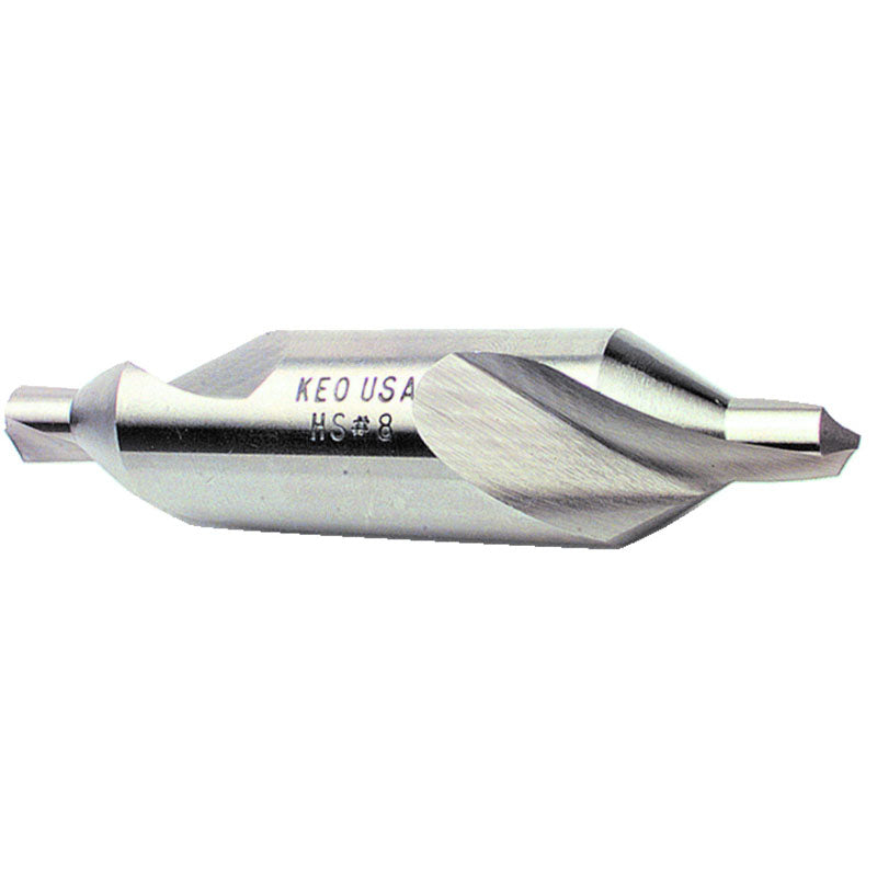 Keo AV4210032 #0 x 1-1/4" OAL 60 Degree HSS Plain Combined Drill and Countersink Uncoated Fashion