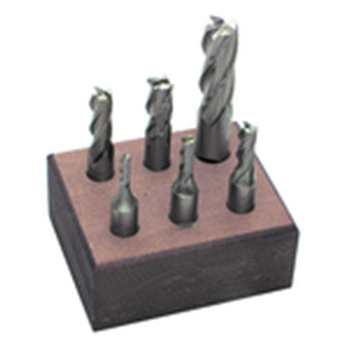 Morse Cutting Tools MT2245025 6 Pc. HSS Single-End End Mill Set Supply
