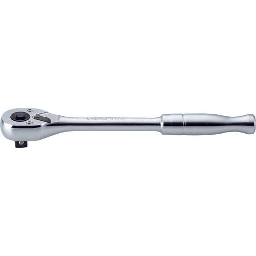 Ko-ken 3753PB 3/8 Sq. Dr. Ratchet Handle  24 teeth  Length 200mm Push Button Polished Handle Hot on Sale