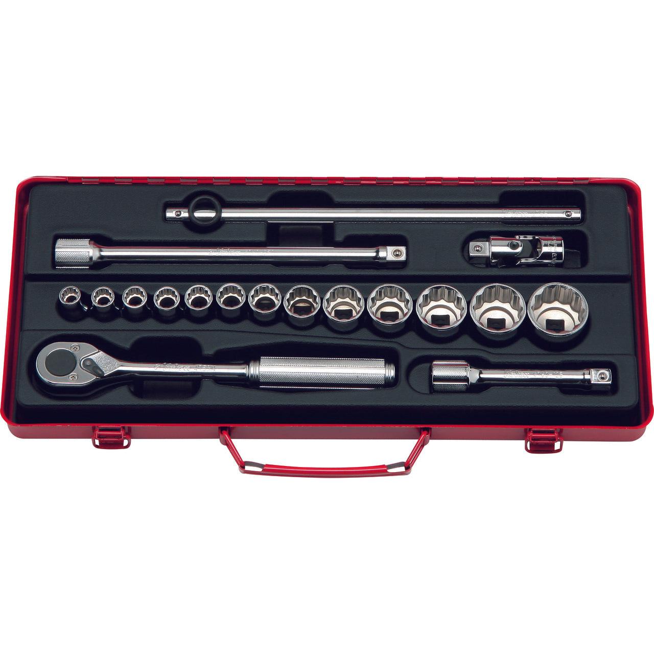 Ko-ken 4250M 1/2 Sq. Dr. Socket set   12 point   18 pieces Discount