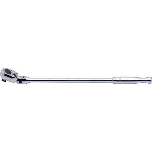 Ko-ken 4774P-450 1/2 Sq. Dr. Ratchet Handle  24 teeth Flexible Head Length 450mm  Polished Handle Online now