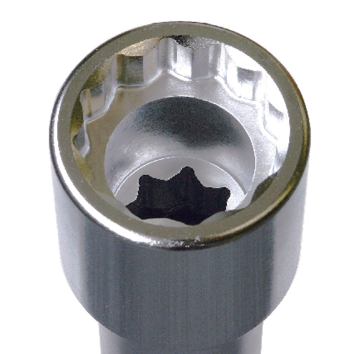 Ko-ken 8102M.400-32 1 Sq. Dr. Extra Long Wheel Nut Socket  32mm 6 point Length 400mm Supply