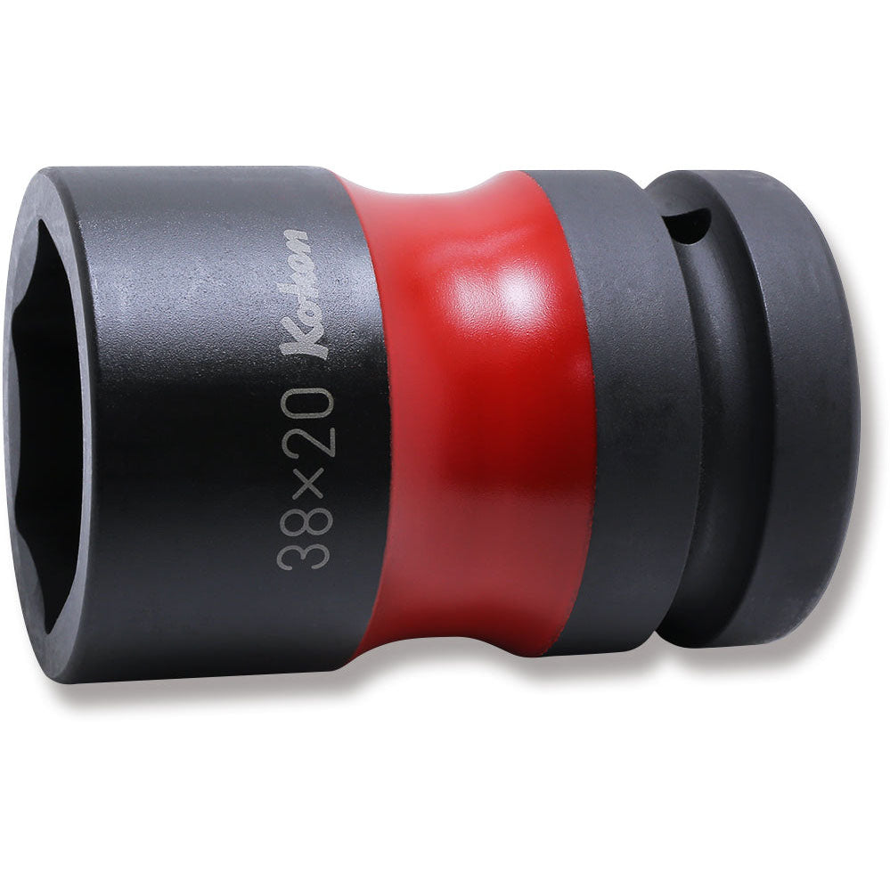 Ko-ken PW8P-38×20 1 Sq. Dr. Rear Wheel Nut Socket  38 x 20mm Hex x Square 83mm Color coded Hot on Sale