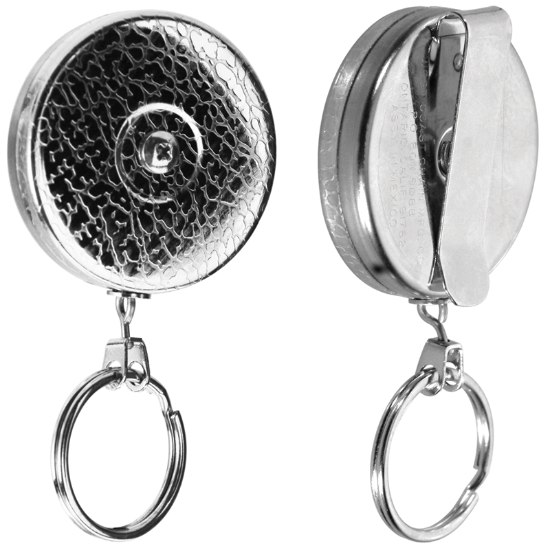 Key-Bak RP650005011 Model: 5-24" Stainless Steel Chain Key Reel with Belt Clip – Split Ring Attachment Online
