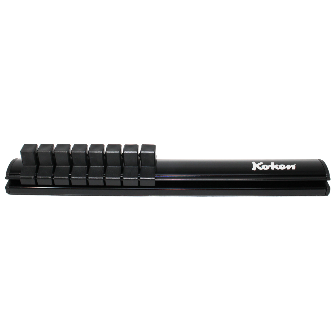 Ko-ken RSAL200-3/8X8 Magnetic Aluminum Rail  3/8 Plastic Clip x 8 pieces  200mm Supply