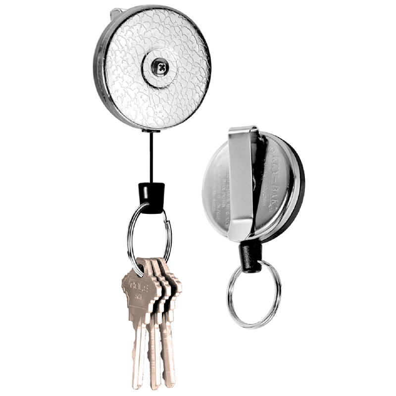 Key-Bak RP650485821 Model: 485-HDK-48" Kevlar Cord Key Reel with Belt Clip – Split Ring Attachment Supply