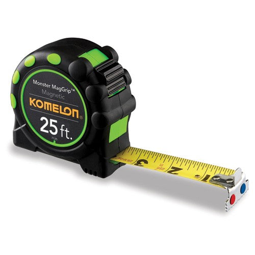 Komelon MZ557125 1"WX25′ L BLACK/GREEN TAPE MEASURE Online