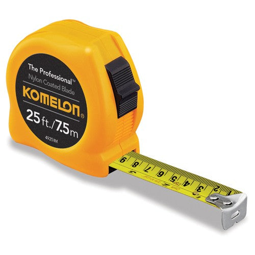 Komelon MZ554925IM 1"WX25’/7.5M L YELLOW TAPE MEASURE Online