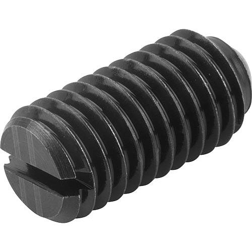 KIPP K0309.208 SPRING PLUNGER INTENSIFIED SPRING FORCE D=M08 L=16, STEEL, COMP:BALL STEEL Online Hot Sale