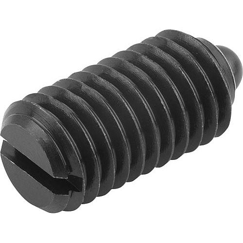 KIPP K0313.A2 SPRING PLUNGER STANDARD SPRING FORCE D=1/4-20, L=14, STEEL, COMP:PIN STEEL Online Sale