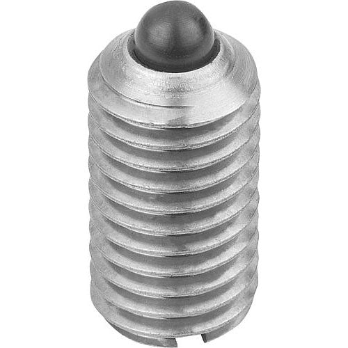 KIPP K0314.08 SPRING PLUNGER STANDARD SPRING FORCE D=M08 L=16, STAINLESS STEEL, COMP:PIN STAINLESS STEEL Online Hot Sale