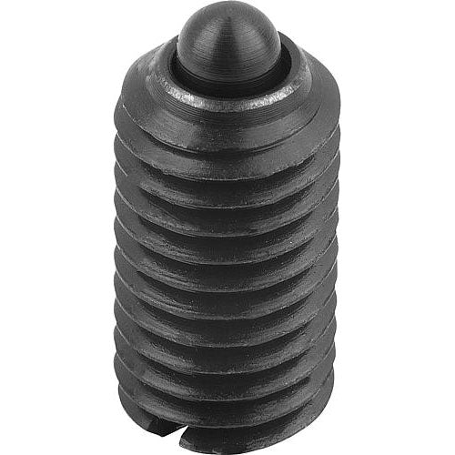 KIPP K0313.AE SPRING PLUNGER STANDARD SPRING FORCE D=8-32, L=9, STEEL, COMP:PIN STEEL, PU=50 Fashion
