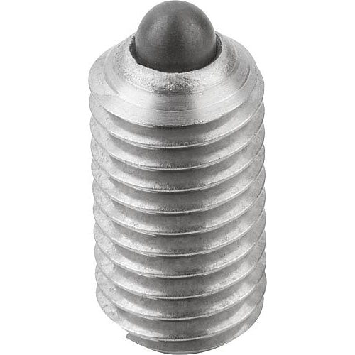 KIPP K0314.212 SPRING PLUNGER INTENSIFIED SPRING FORCE D=M12 L=22, STAINLESS STEEL, COMP:PIN STAINLESS STEEL, PU=5 Online