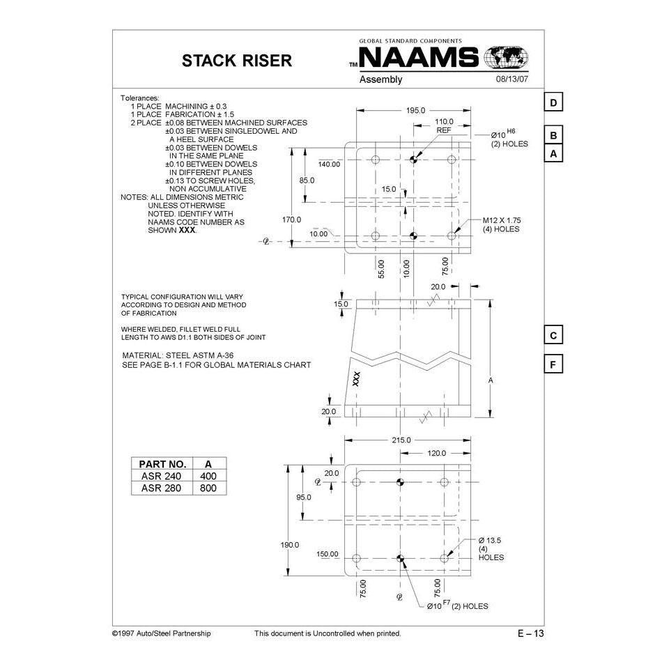 NAAMS Stack Riser ASR280 on Sale