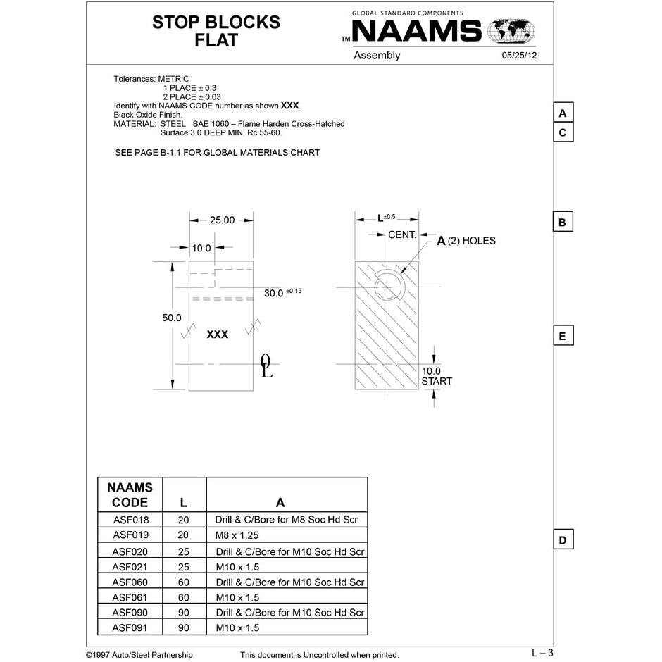 NAAMS Stop Block ASF090 Discount