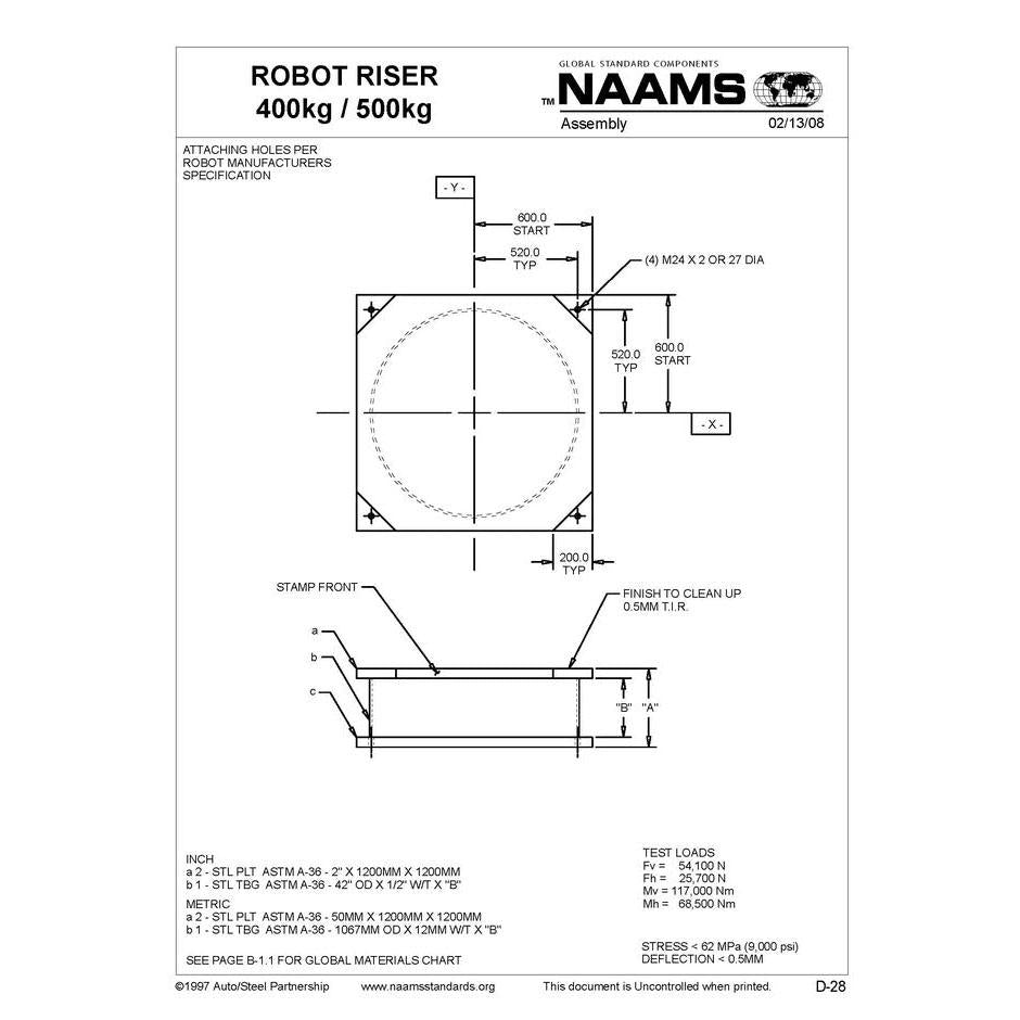 NAAMS Base Robot Riser ARR300 Discount