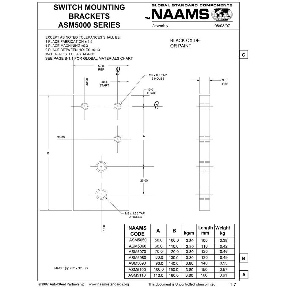 NAAMS Switch Mounting Bracket ASM5100 Online