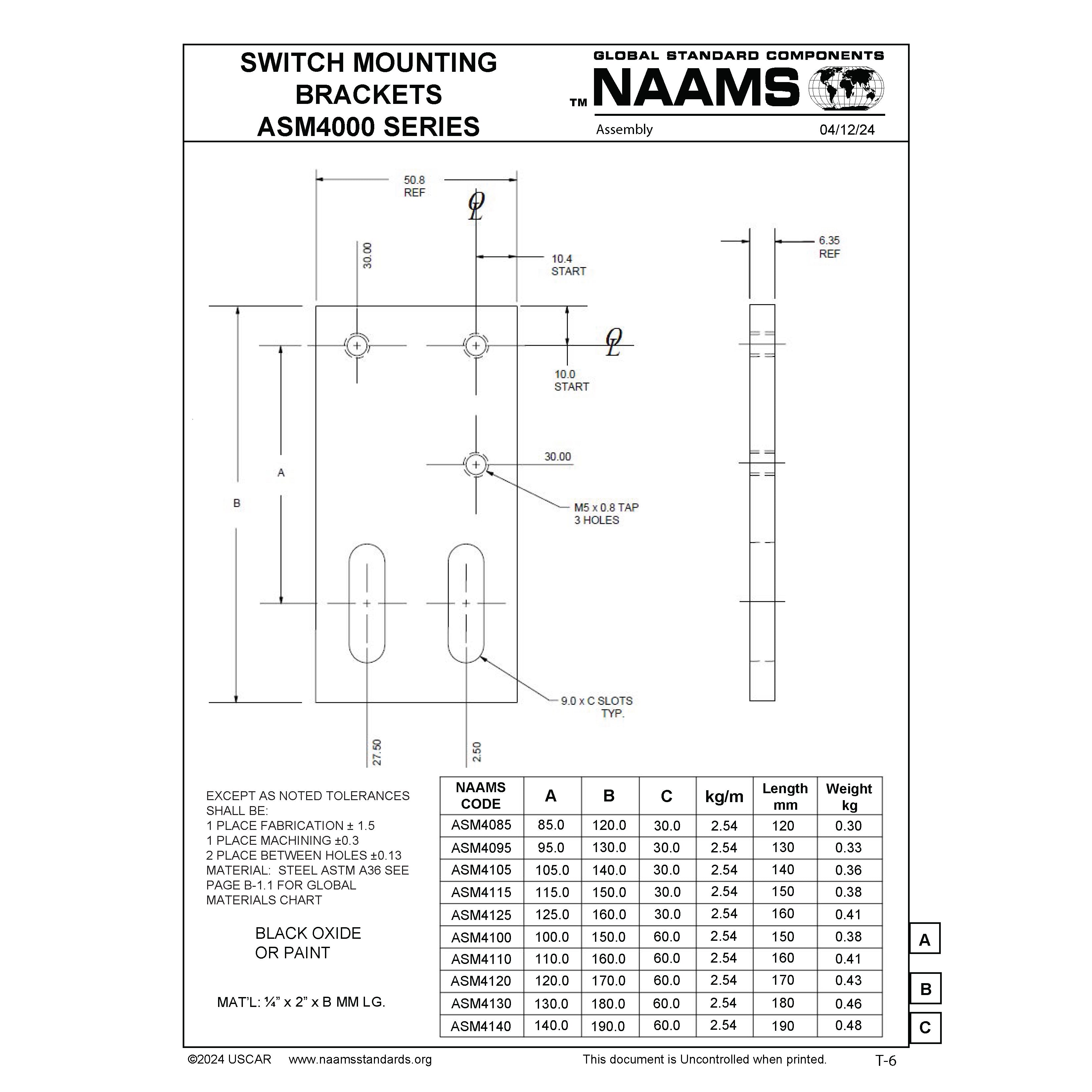 NAAMS Switch Mounting Bracket ASM4085 Online Hot Sale
