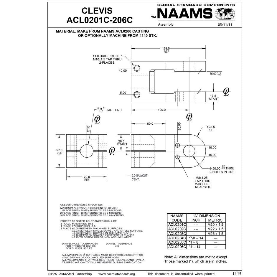 NAAMS Clevis ACL0204C Online