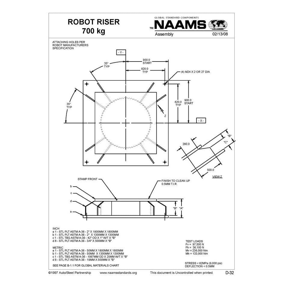 NAAMS Base Robot Riser ARR651 Online