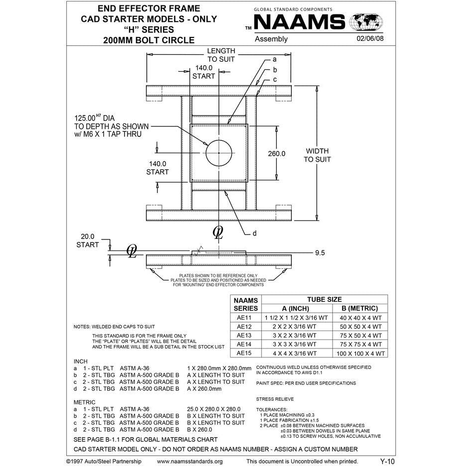 NAAMS End Effector Frame AE13 on Sale