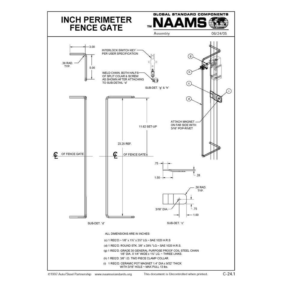 NAAMS Fence Gate APF023 Online Hot Sale