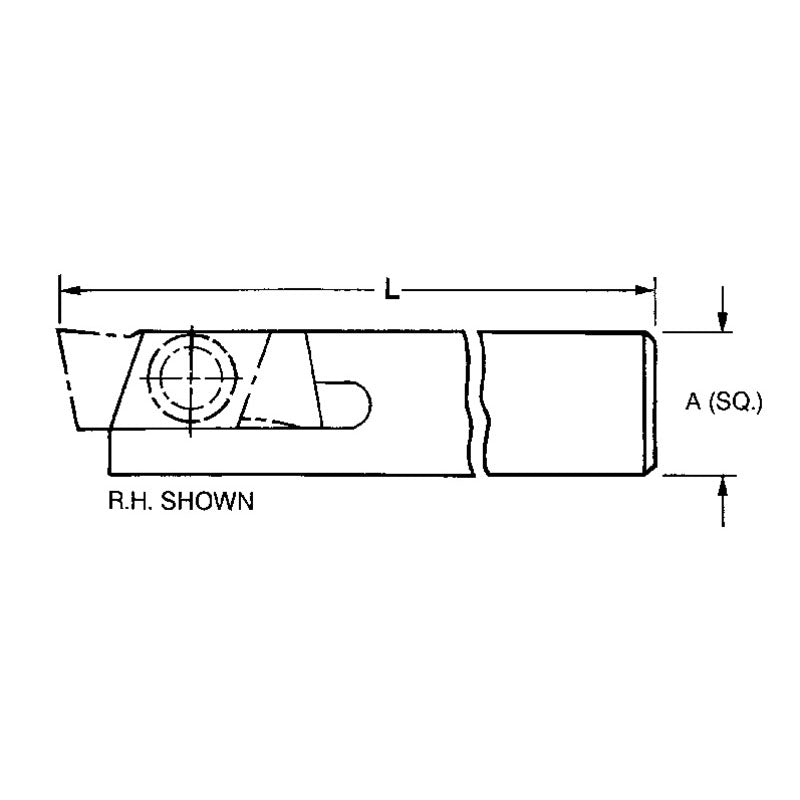 Nikcole FG4041430 THE758R-5/8 x 5/8" SH – Mini Groove Toolholder Online now