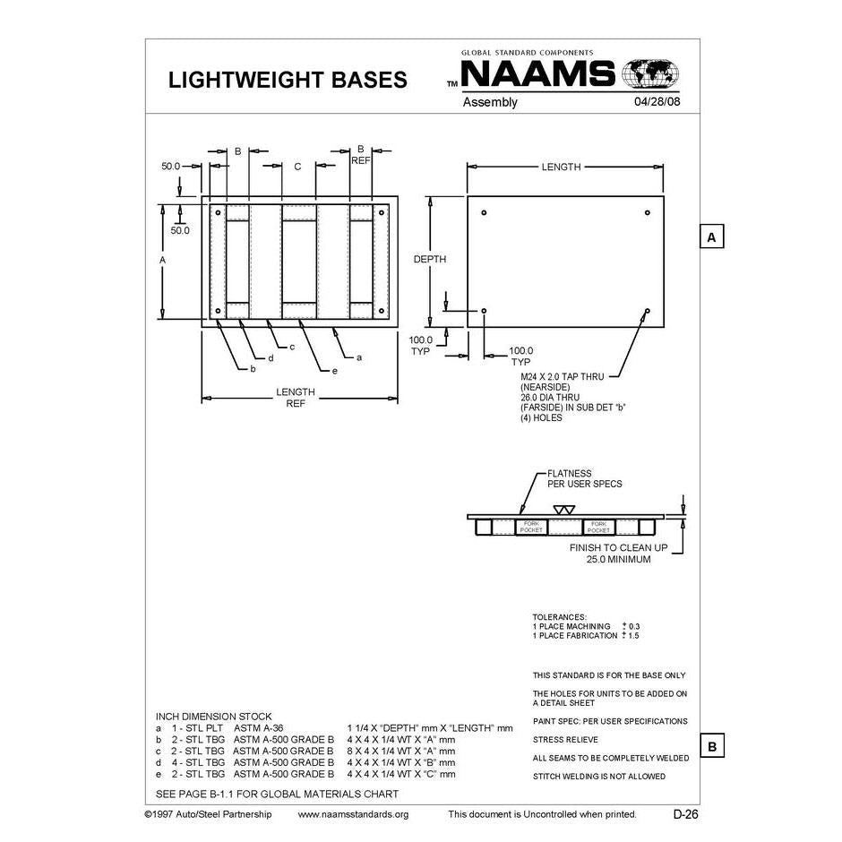 NAAMS Lightweight Base ASB0513L Online