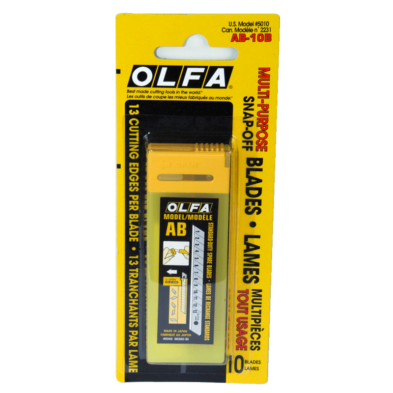 OLFA FS605010 10-Pack Utility Knife Blade AB-10B on Sale