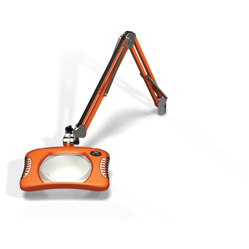 O.C. White KC53824004BO Green-LiteÆ 7″×5-1/4″Brilliant Orange Rectangular LED Magnifier; 43″ Reach; Table Edge Clamp Sale
