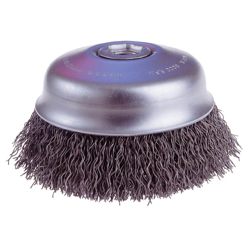 Osborn International MK6032134 4" Diameter-5/8"-11 Arbor Hole – Crimped Steel Wire Cup Wheel Online now