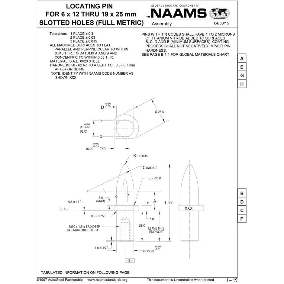 NAAMS Respot Pin ARE062M Sale