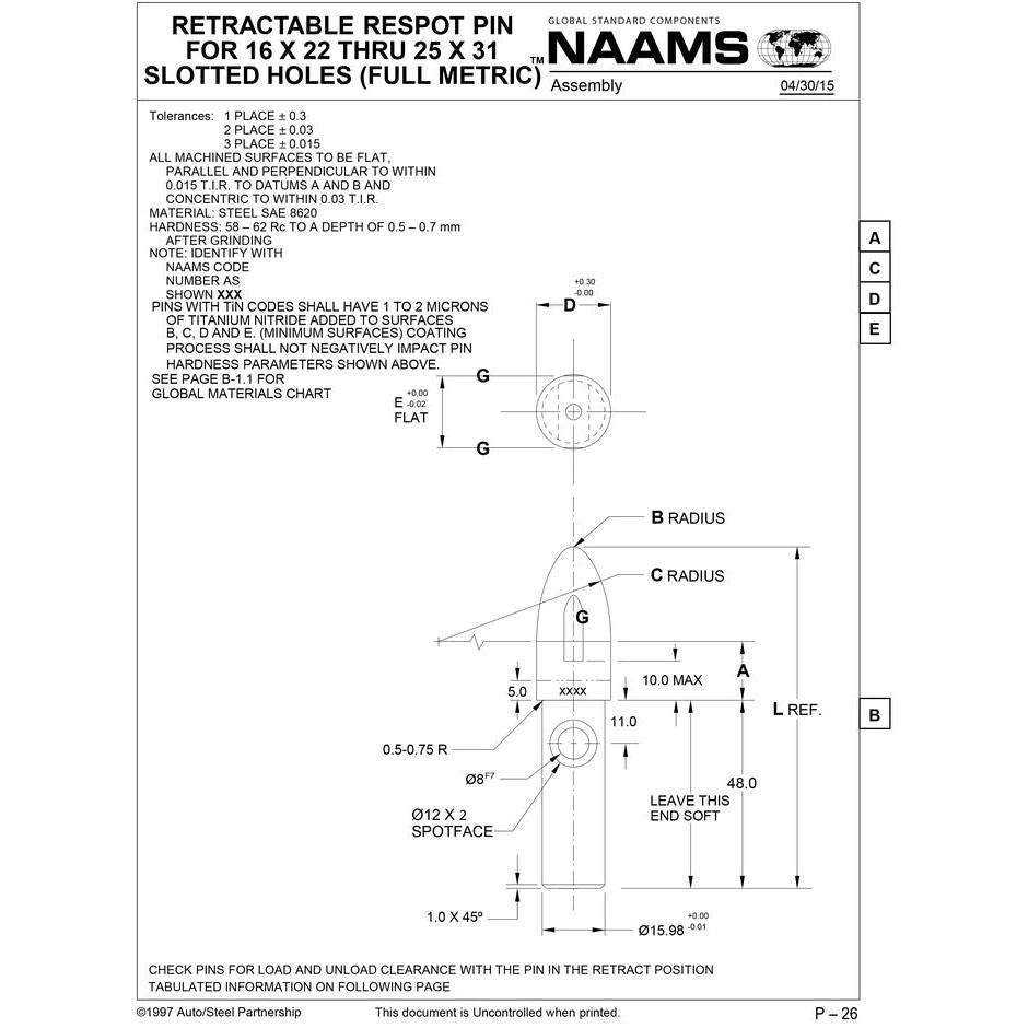 NAAMS Respot Pin ARE258R on Sale