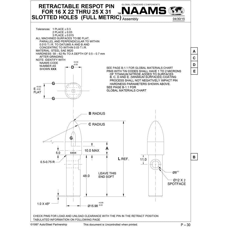 NAAMS Respot Pin ARE258ST Online Sale