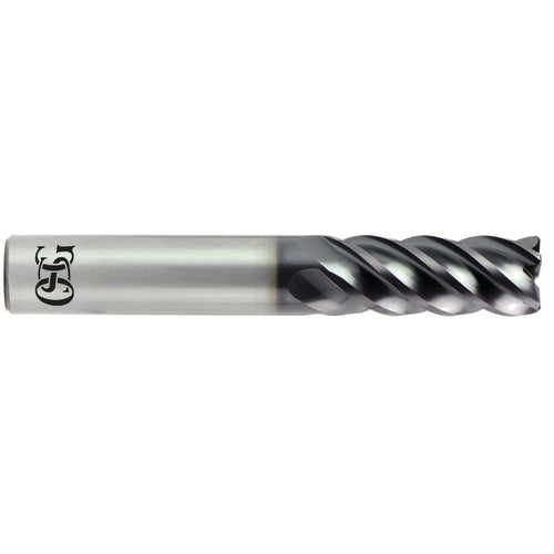 OSG USA, Inc. TP5220552503 1/4 Dia. ?1/4 Shank ?5/8 DOC ?2-1/2 OAL, Carbide, TiAlN, 5 Flute, Variable Helix, Round, Corner Radius, Solid End Mill on Sale