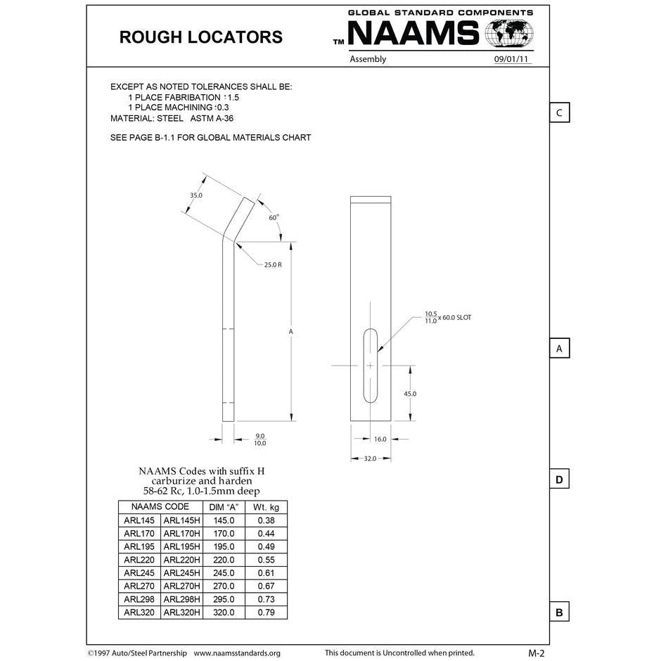 NAAMS Rough Locator ARL170 I-Shape Discount