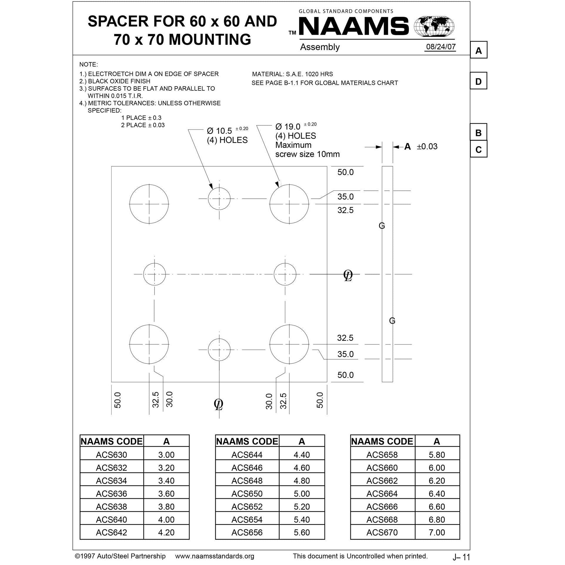NAAMS Spacer ACS630 Online Hot Sale