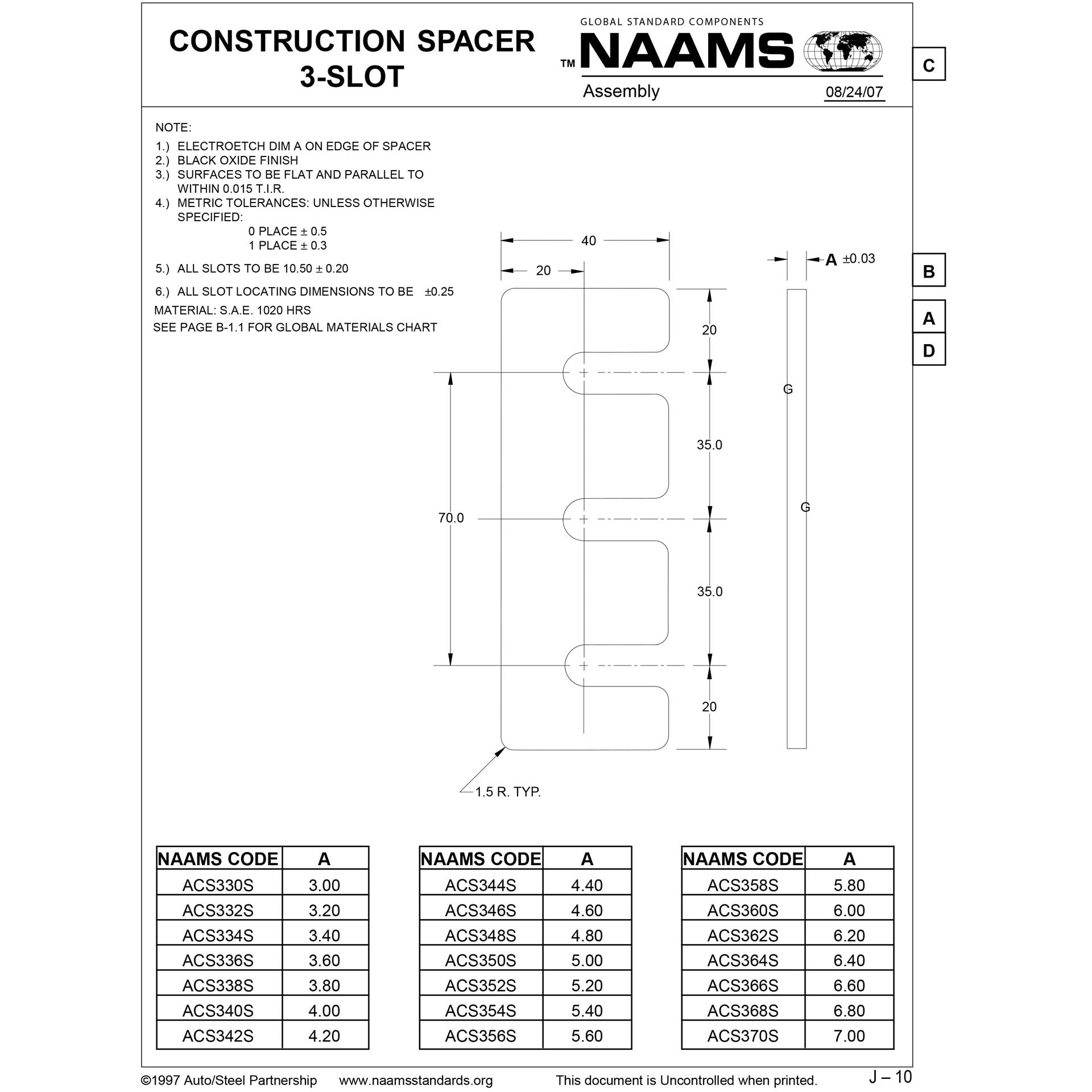 NAAMS Spacer ACS366S Online Hot Sale