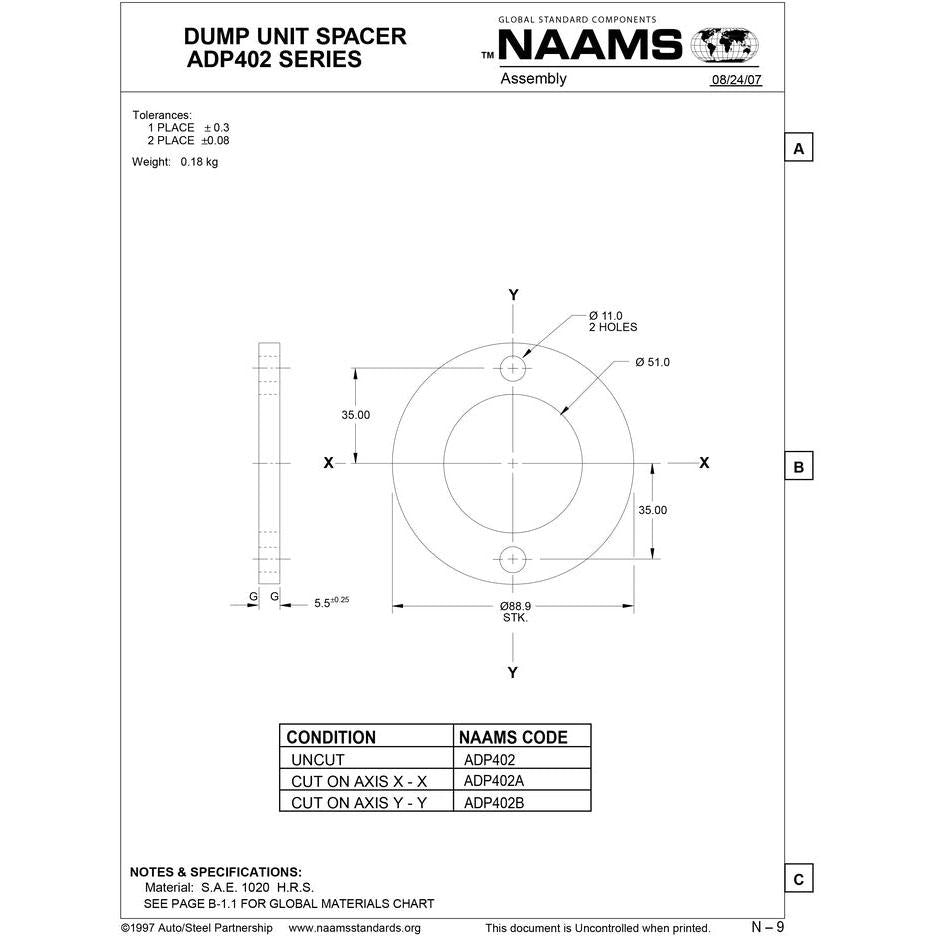 NAAMS Spacer ADP402 on Sale