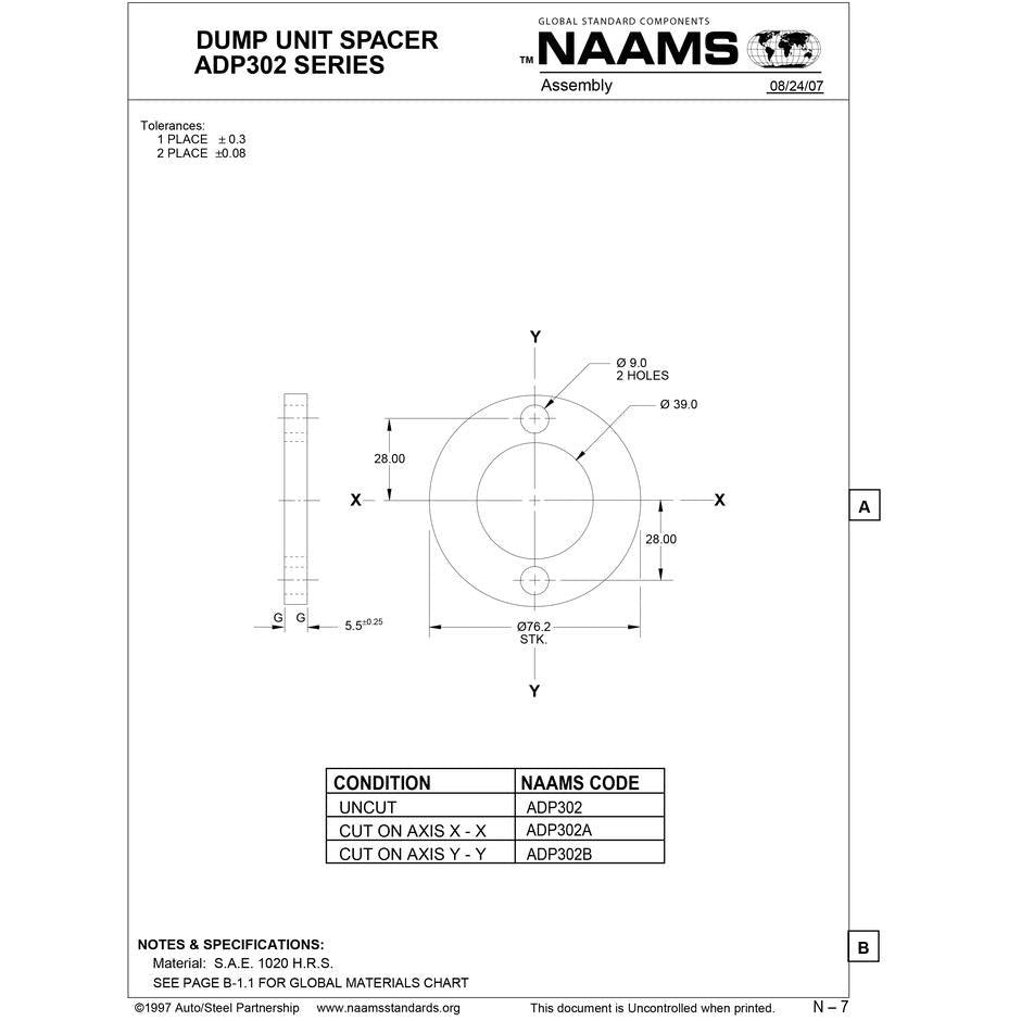 NAAMS Spacer ADP302 Online Hot Sale