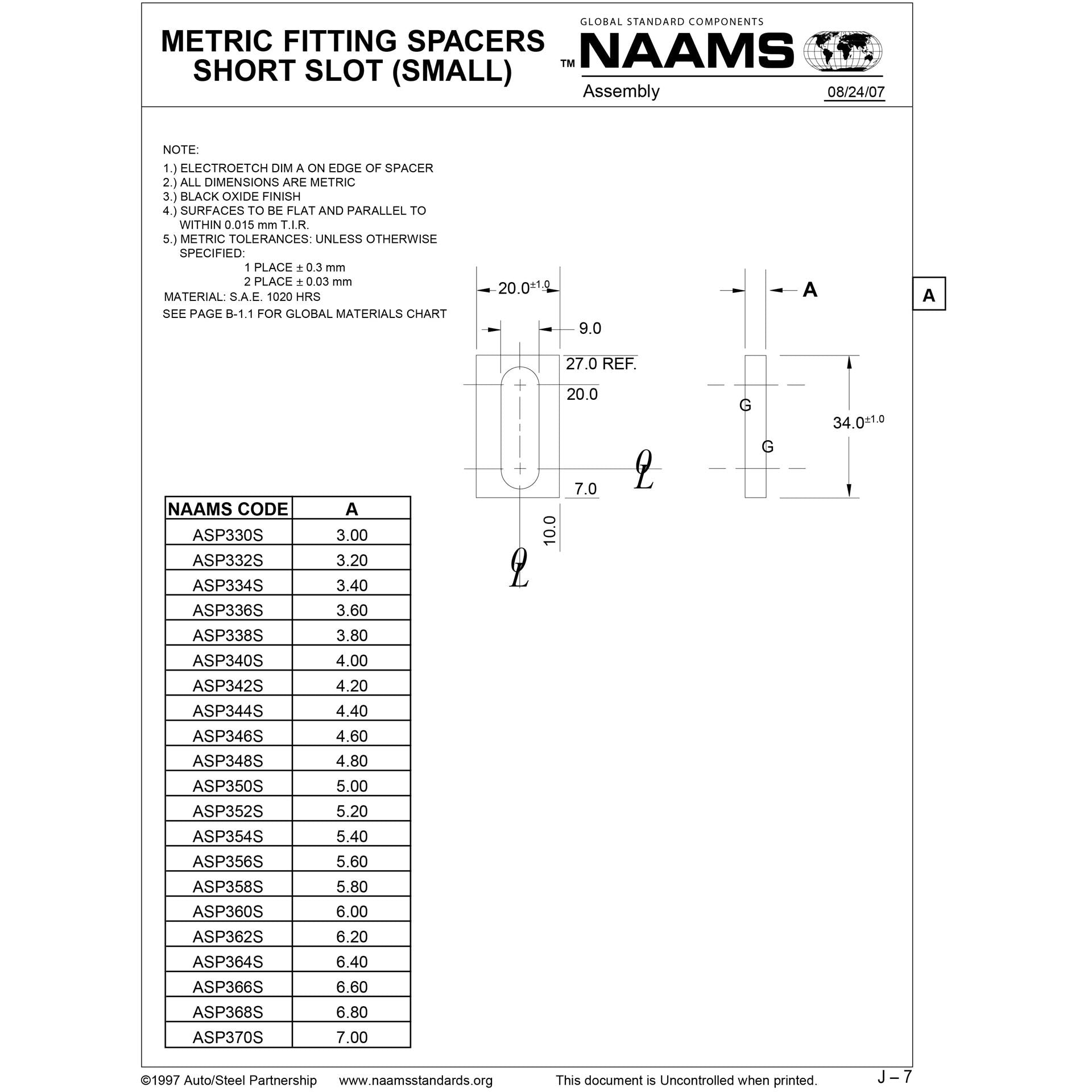 NAAMS Spacer ASP368S Online