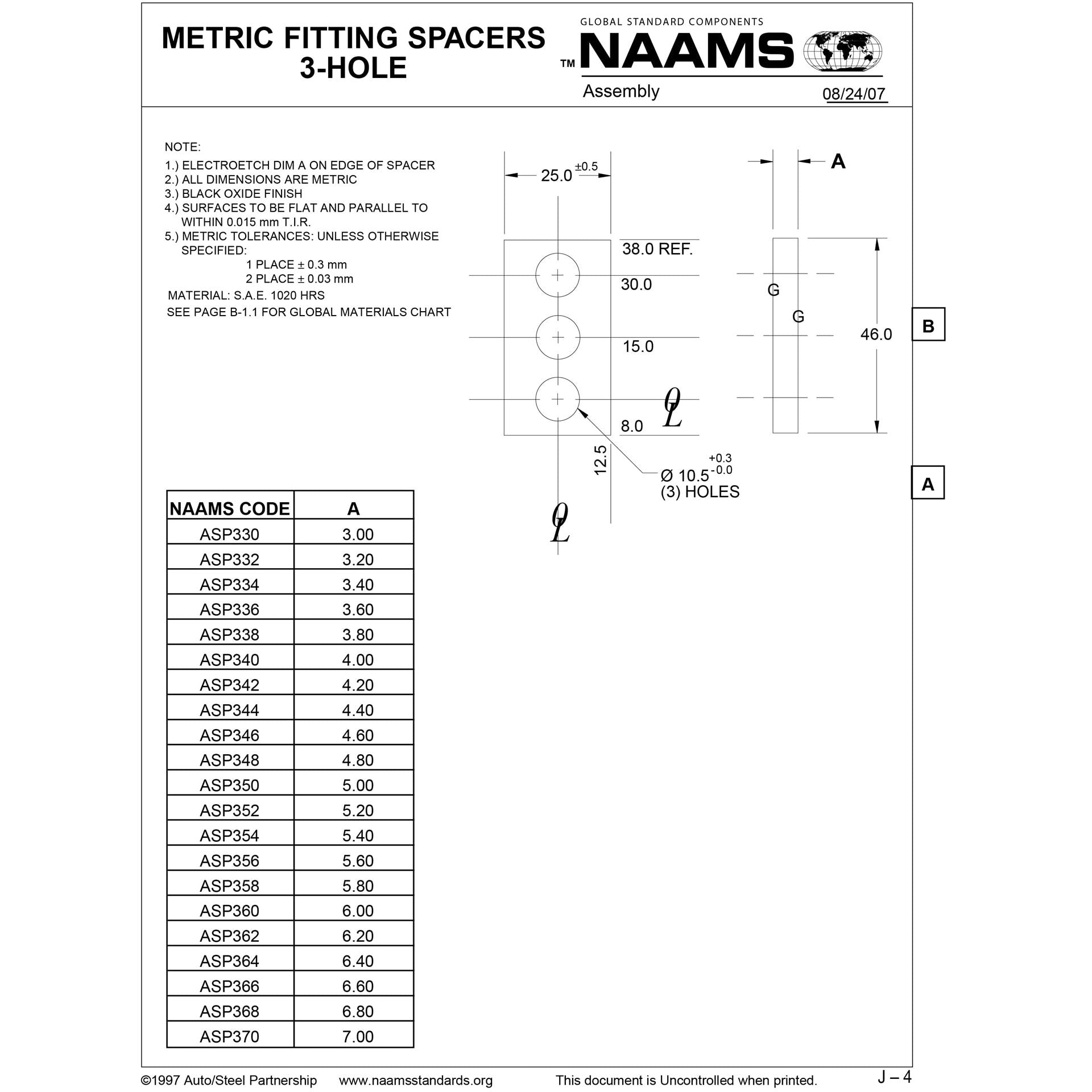 NAAMS Spacer ASP362 Online Sale