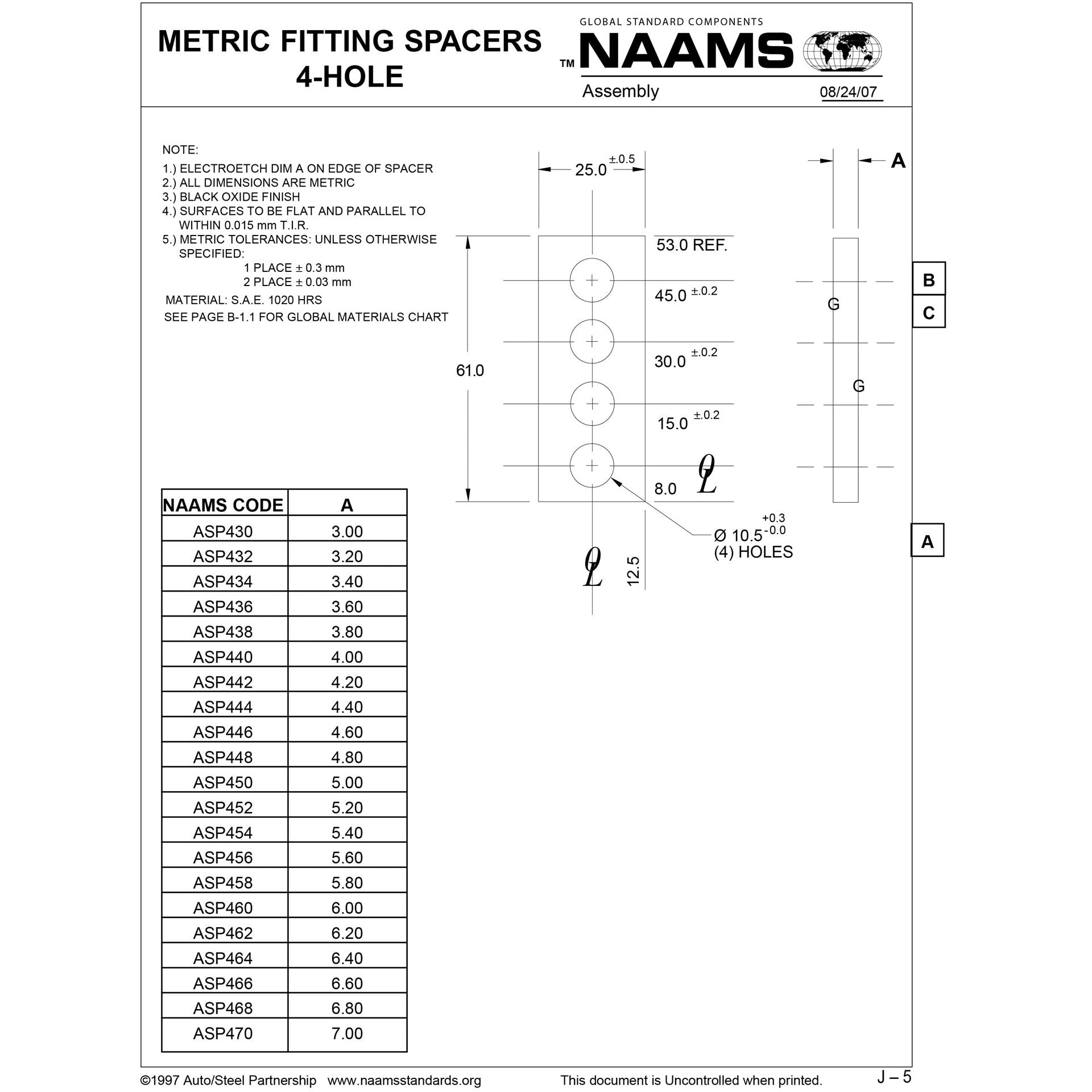 NAAMS Spacer ASP438 Online now