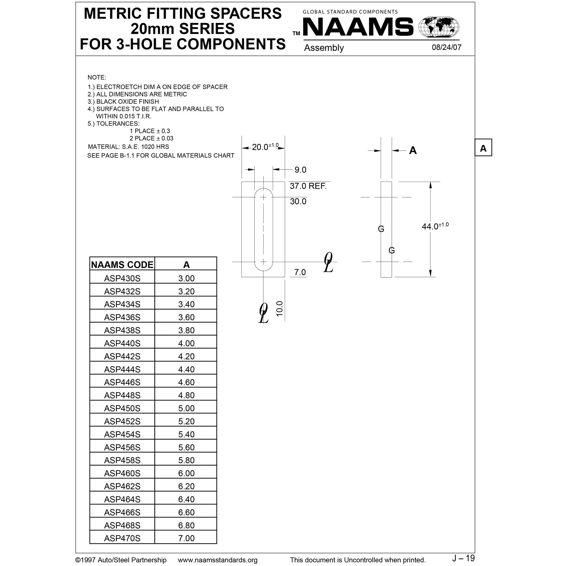NAAMS Spacer ASP446S Discount