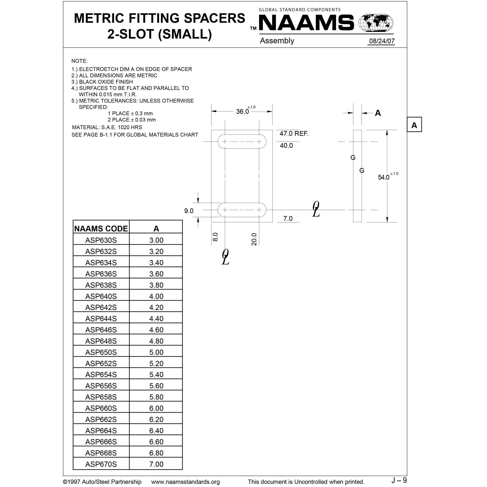 NAAMS Spacer ASP662S Online Hot Sale
