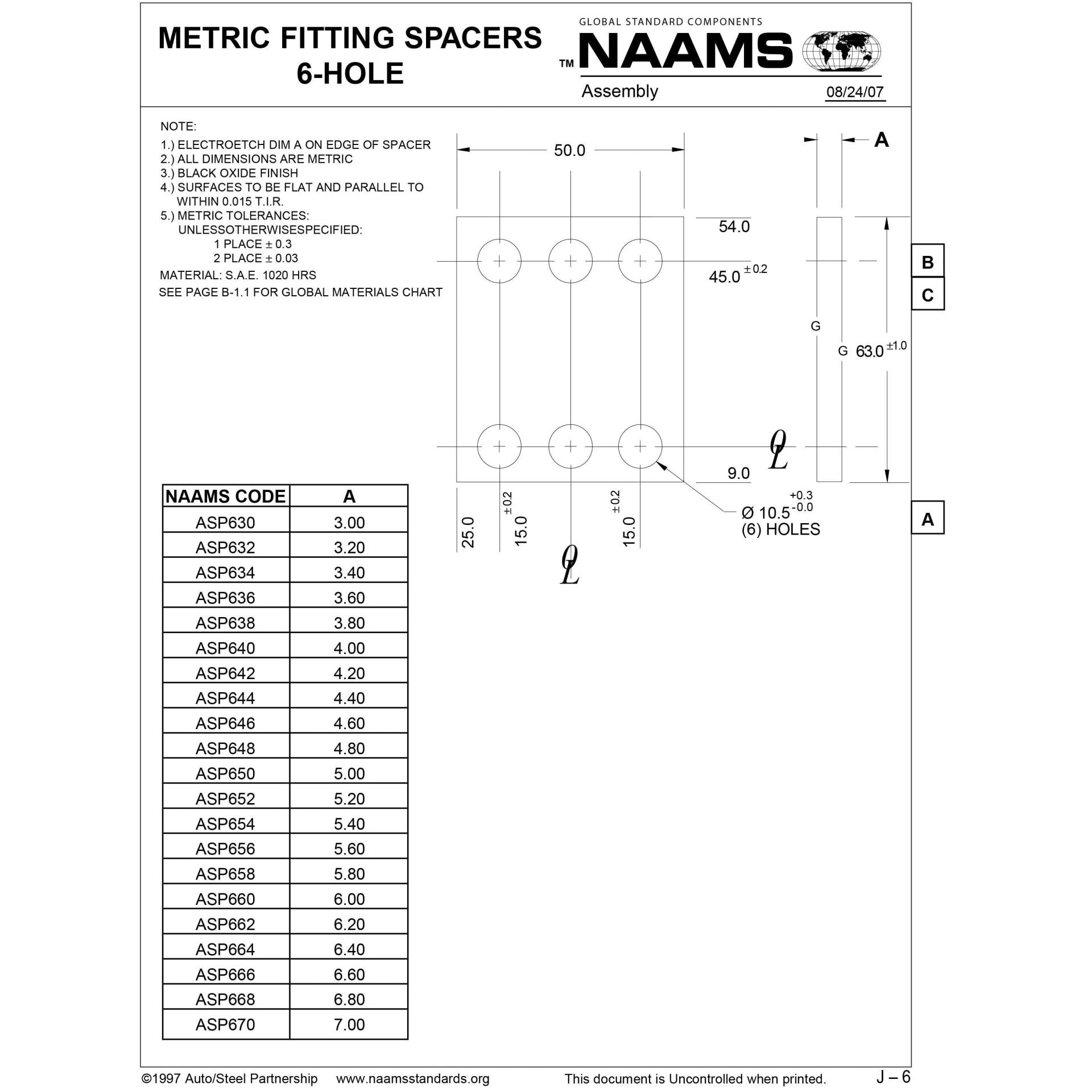 NAAMS Spacer ASP632 Online now