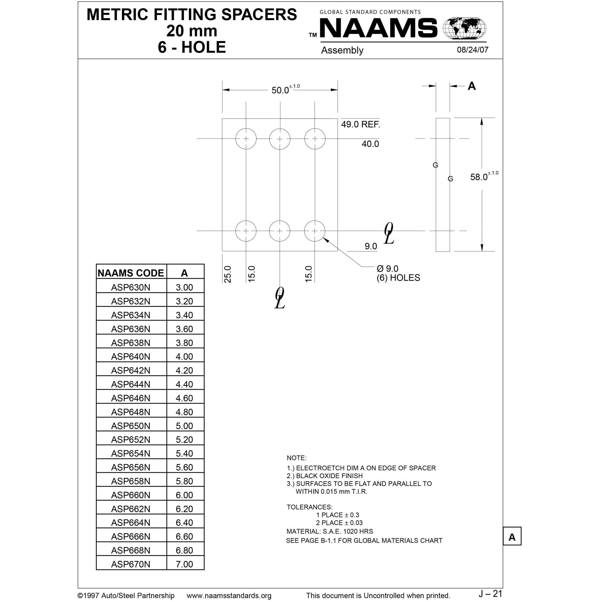 NAAMS Spacer ASP664N Online Hot Sale